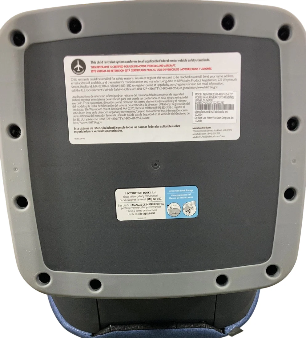 UPPAbaby Rove Convertible Car Seat, 2024, Cody (Costal Blue Melange) - Image 7