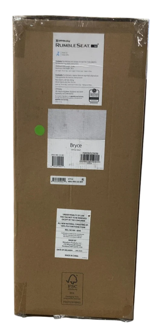 UPPAbaby Rumbleseat V2+, Bryce (White Marl) - Image 8