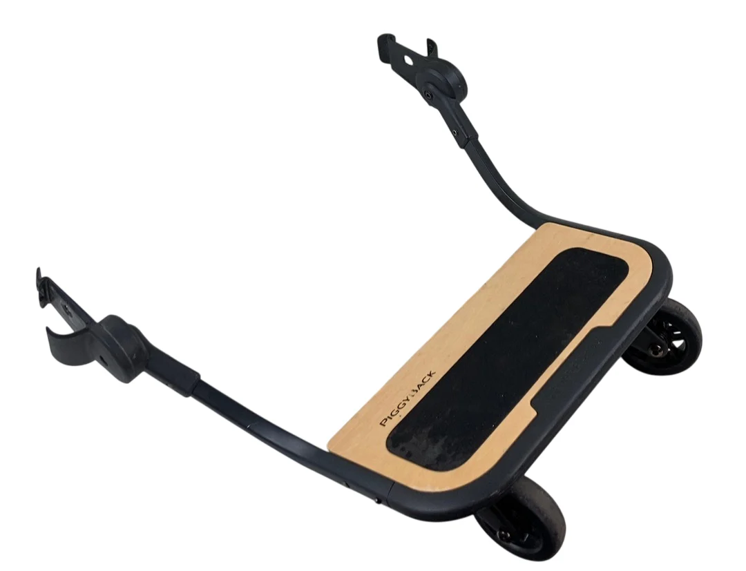UPPAbaby VISTA PiggyBack Ride-Along Board, 2015+, Natural Wood/Black