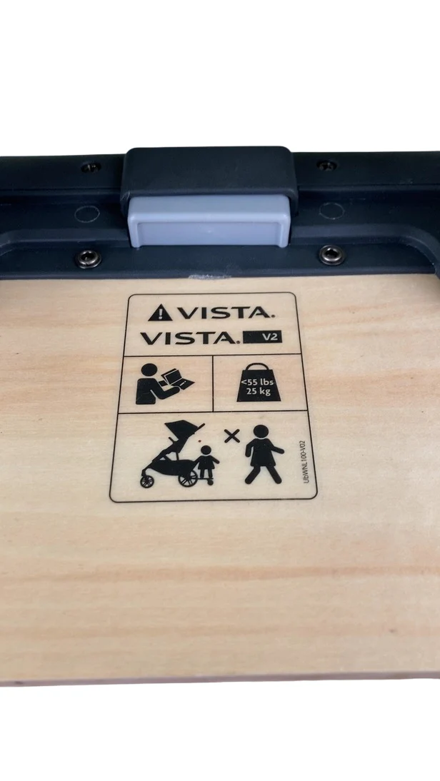 UPPAbaby VISTA PiggyBack Ride-Along Board, 2015+, Natural Wood/Black - Image 6