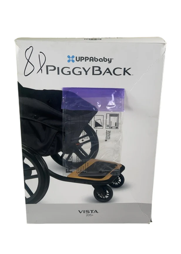 UPPAbaby VISTA PiggyBack Ride-Along Board (2015+), Natural Wood/Black - Image 2