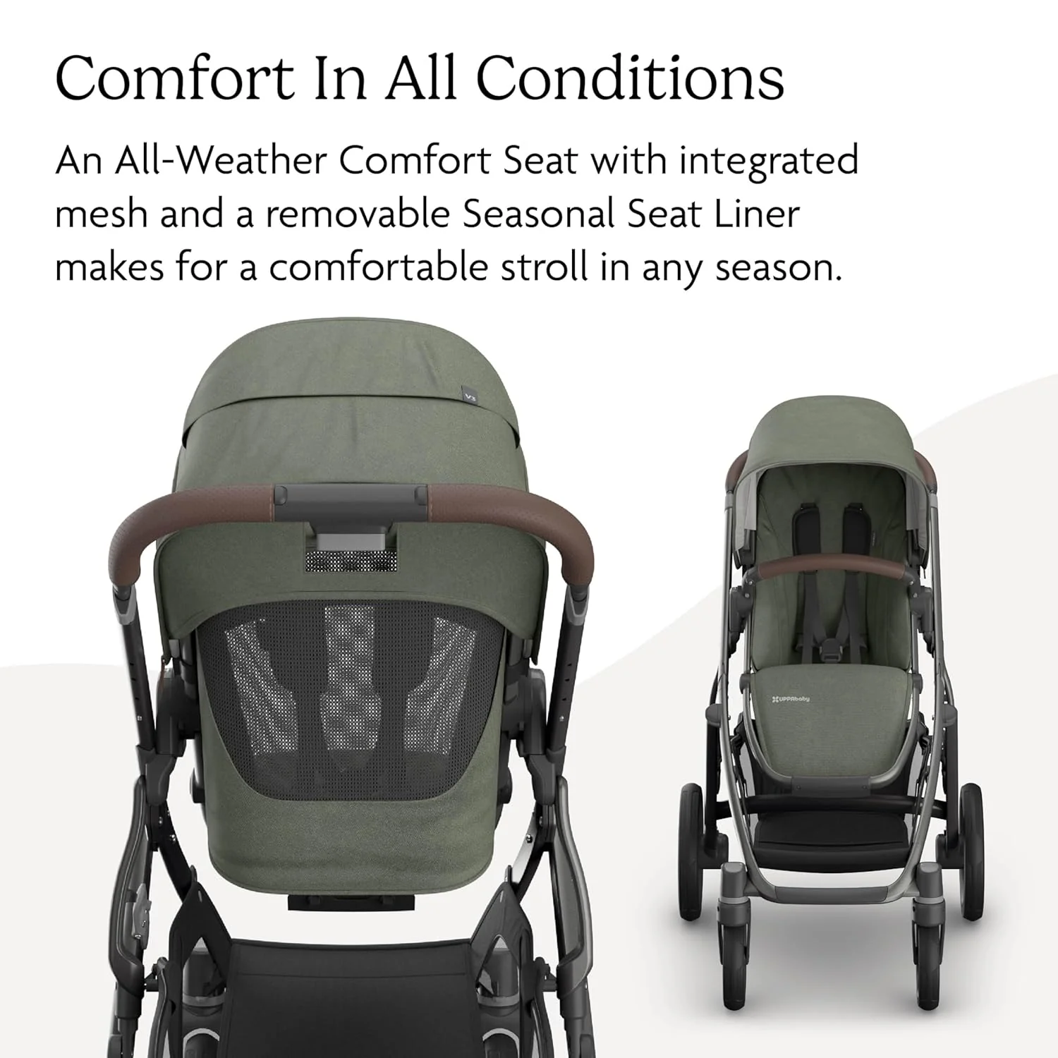 UPPAbaby Vista V3 Stroller, 2025, Evelyn (Meadow Green) - Image 3