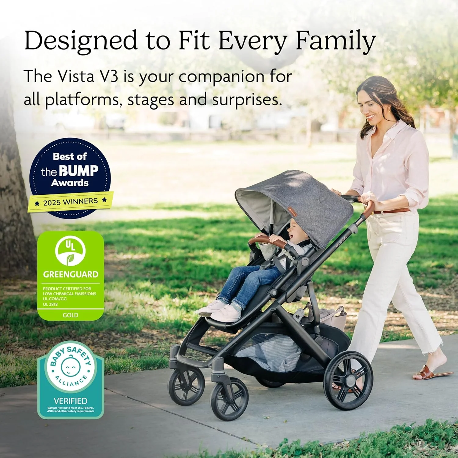 UPPAbaby Vista V3 Stroller, 2025, Evelyn (Meadow Green) - Image 4