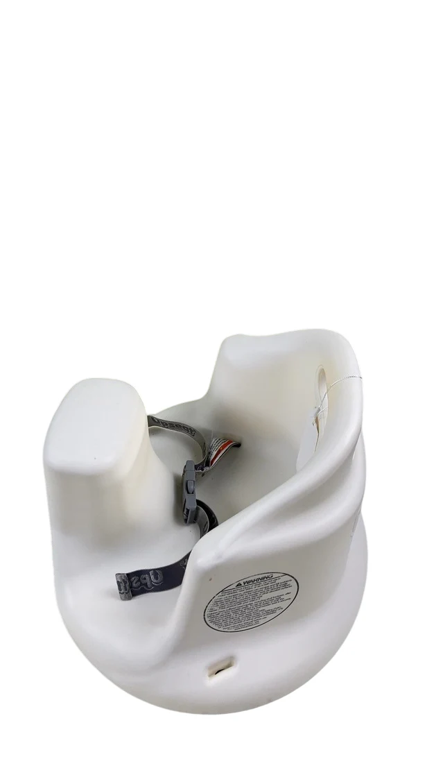 Upseat Baby Floor & Booster Seat with Tray, Coconut (White) - Image 4