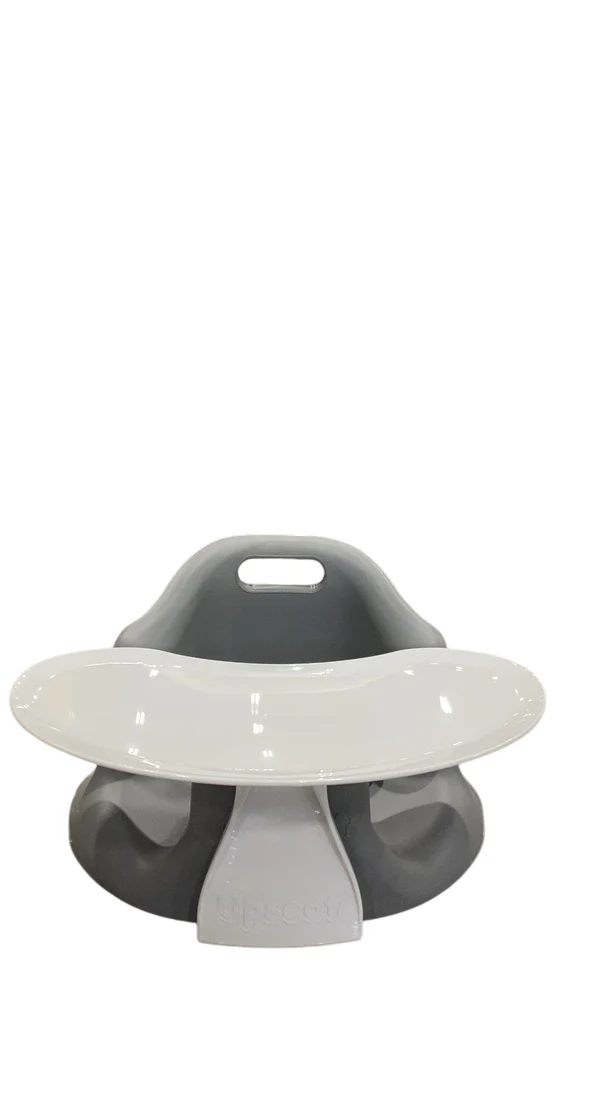 Upseat Baby Floor & Booster Seat with Tray, Grey