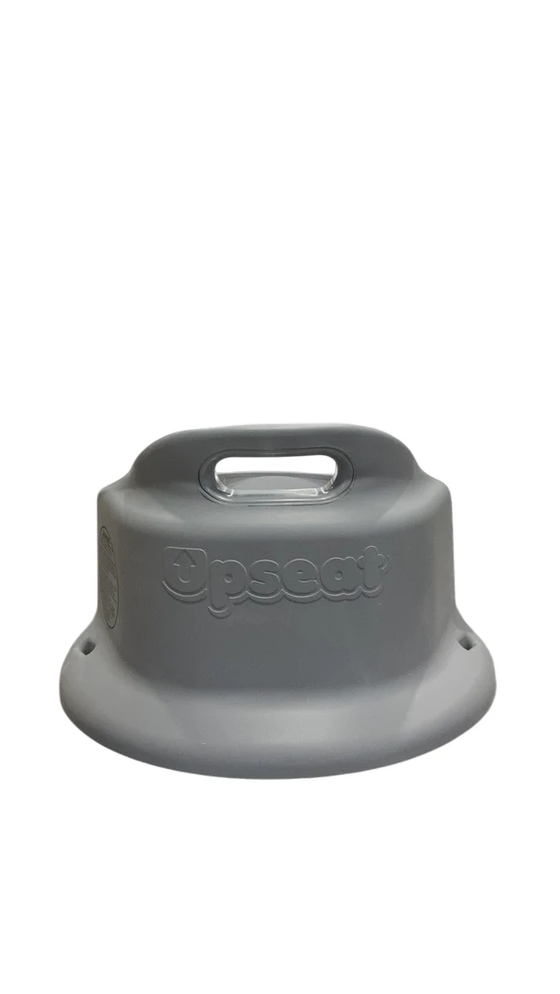 Upseat Baby Floor & Booster Seat with Tray, Grey - Image 2