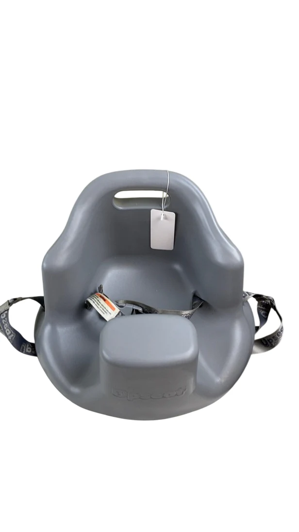Upseat Baby Floor & Booster Seat with Tray, Grey - Image 4
