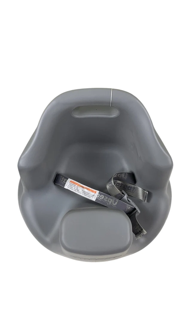 Upseat Baby Floor & Booster Seat with Tray, Grey - Image 5
