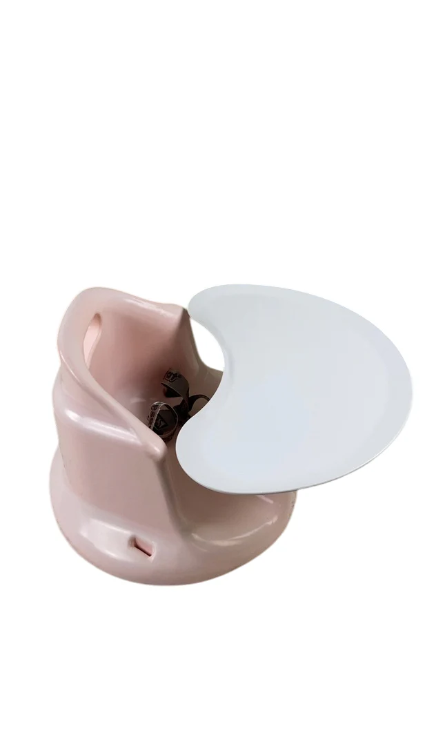 Upseat Baby Floor & Booster Seat with Tray, Pink - Image 2