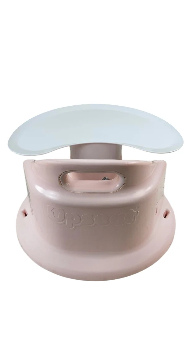 Upseat Baby Floor & Booster Seat with Tray, Pink - Image 3