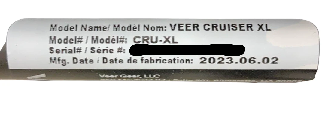 Veer All Terrain Cruiser XL Wagon, 2023, Black - Image 7
