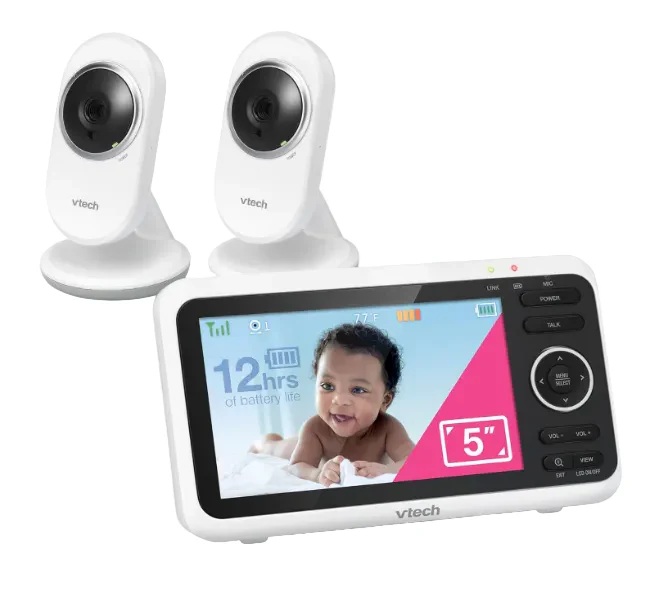 VTech VM350-2 Baby Monitor, White - Image 2