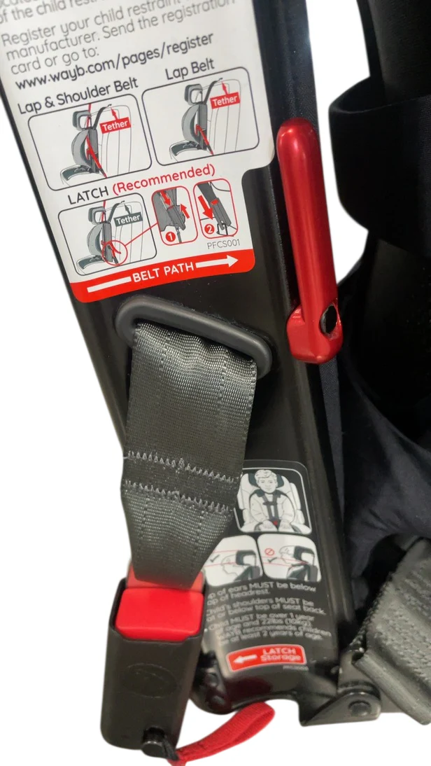 WAYB Pico Portable Car Seat, 2025, Jet - Image 6