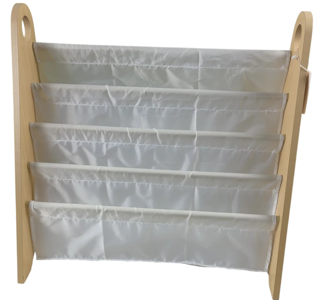 Wildkin Sling Bookshelf for Kids, Natural/White - Image 2