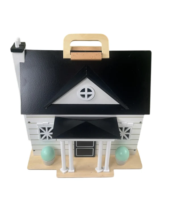 Wonder and Wise Home Sweet Home Dollhouse, Black/white - Image 2
