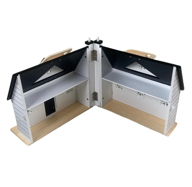 Wonder and Wise Home Sweet Home Dollhouse, Black/white - Image 3