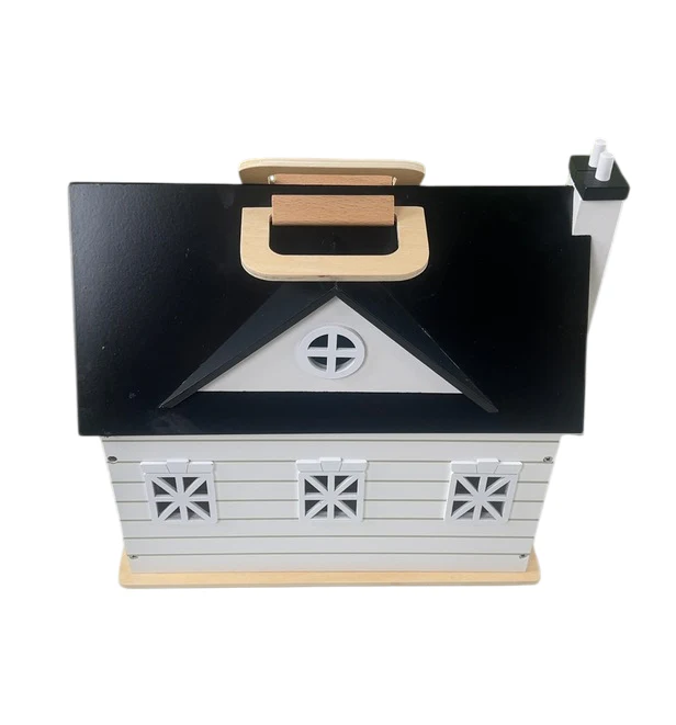 Wonder and Wise Home Sweet Home Dollhouse, Black/white - Image 6