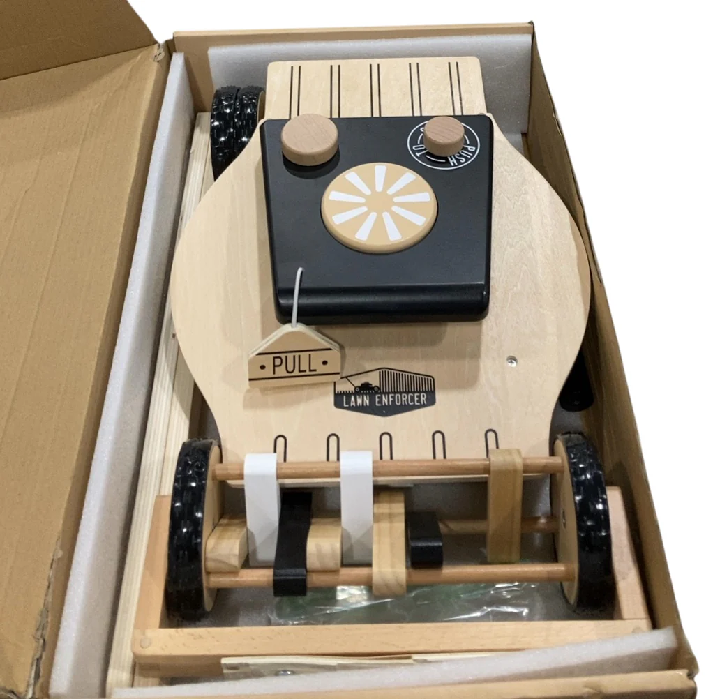 Wonder and Wise Lawn Mower Push Walker Toy, Wooden - Image 4