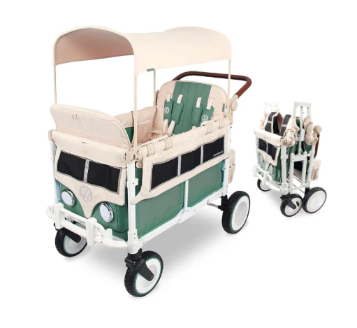 Wonderfold VW4 Volkswagon Stroller Wagon, Sage Green, 2023