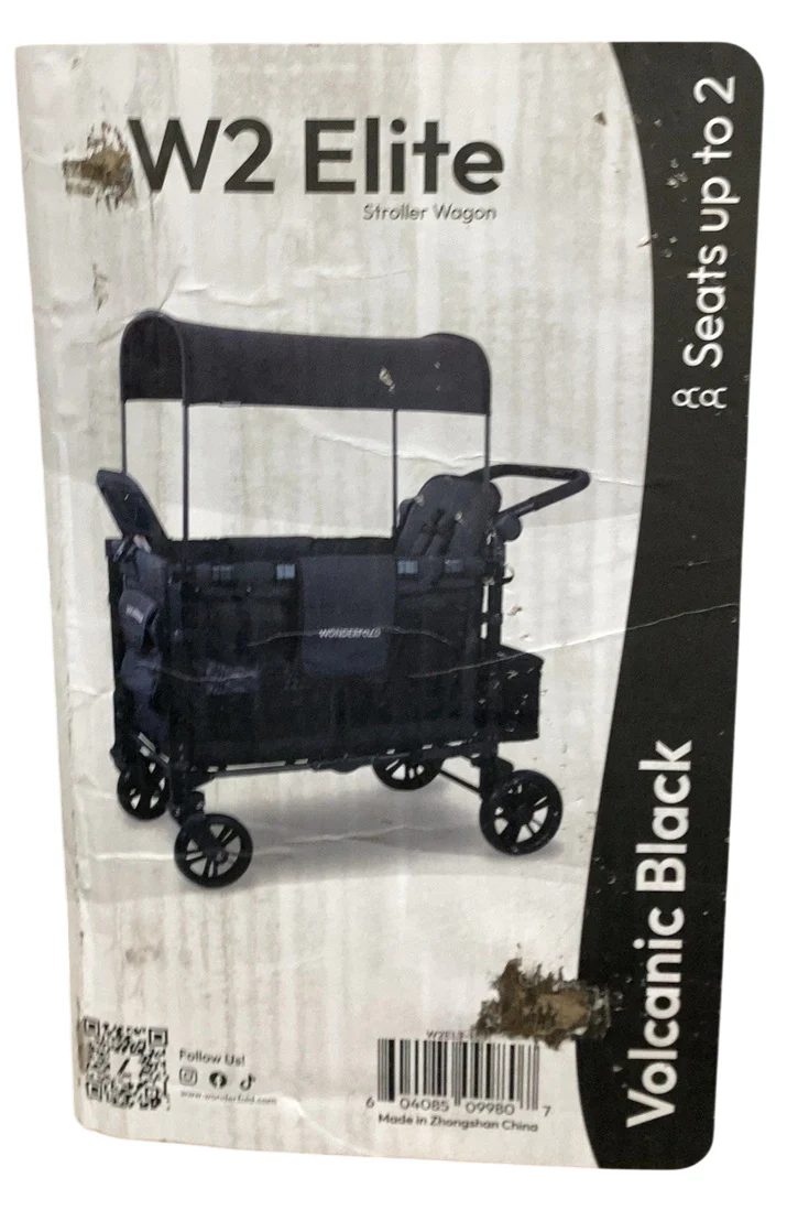 Wonderfold W2 Elite Multifunctional Stroller Wagon, 2024, Volcanic Black - Image 4