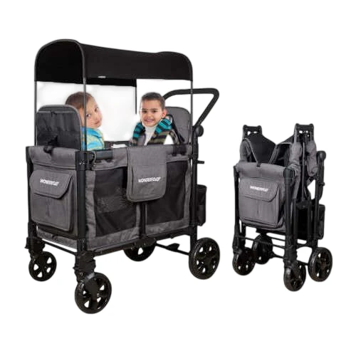 Wonderfold W2 Elite Pro Stroller Wagon, 2024, Charcoal Gray