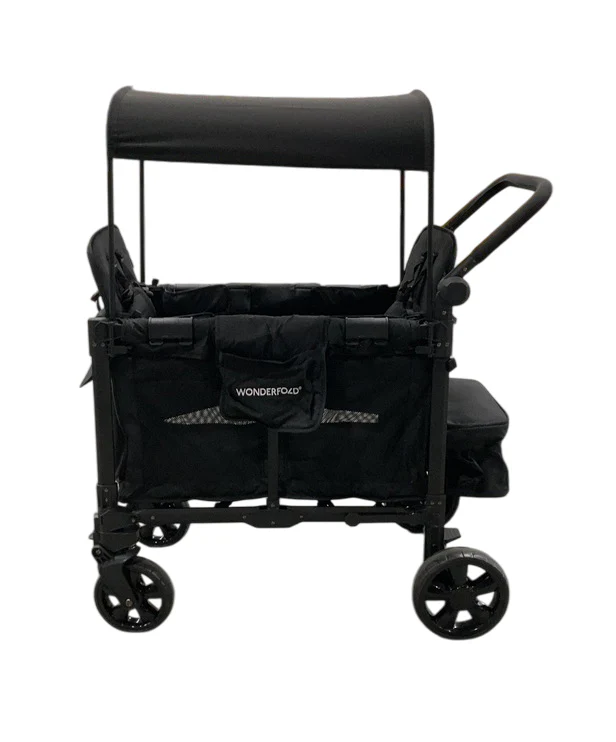 Wonderfold W2 Elite Pro Stroller Wagon, Jet Black, 2024 - Image 4
