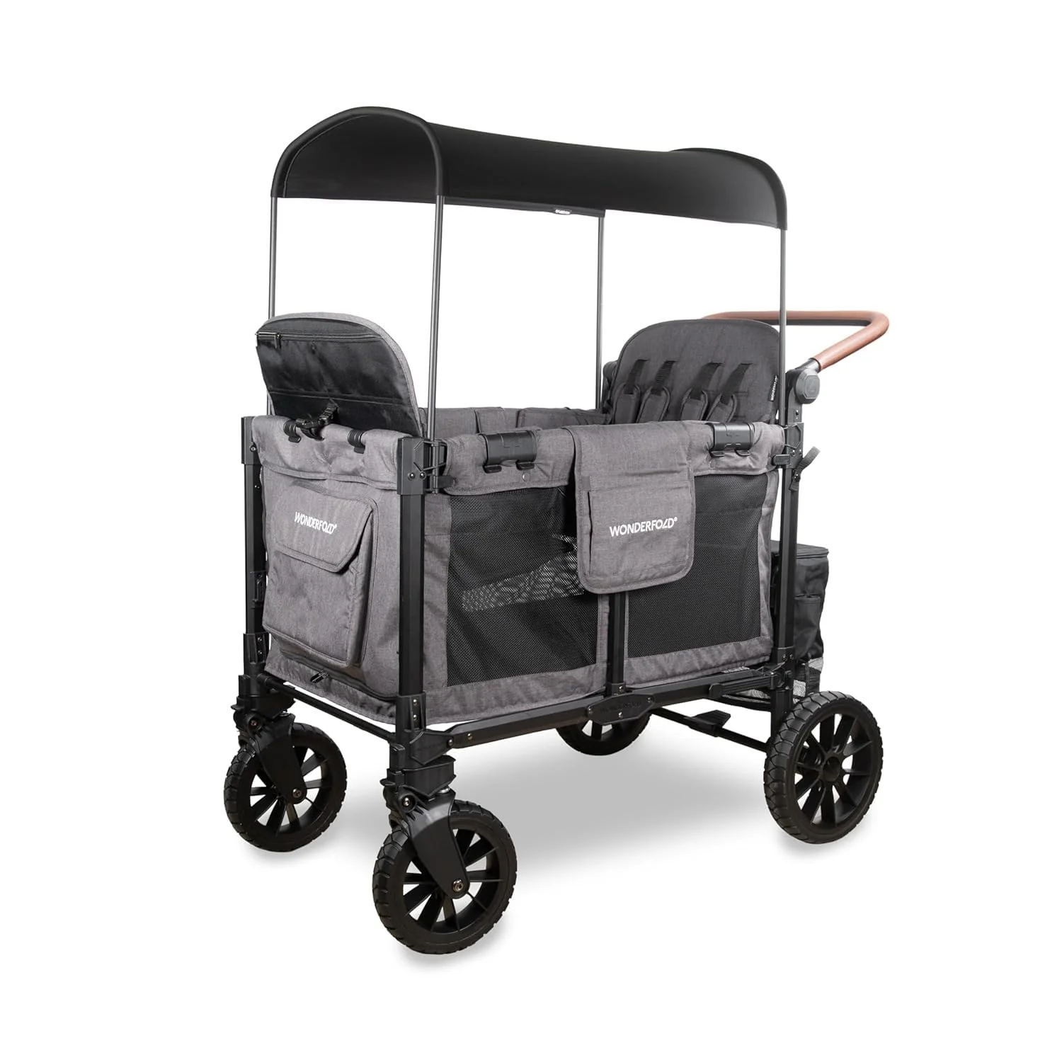 Wonderfold W4 Luxe Pro Stroller Wagon, Charcoal Gray, 2026