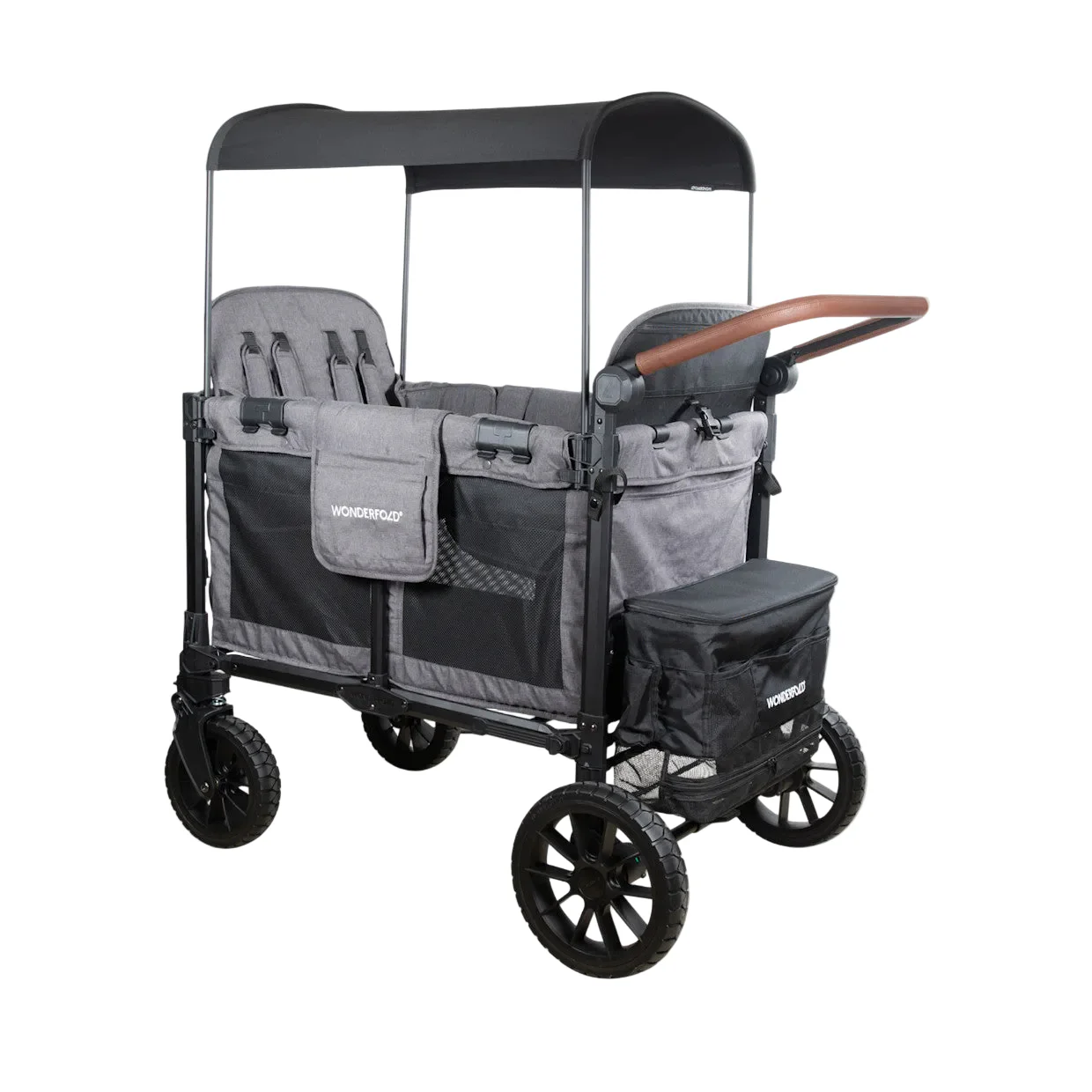 Wonderfold W4 Luxe Pro Stroller Wagon, Charcoal Gray, 2026 - Image 3