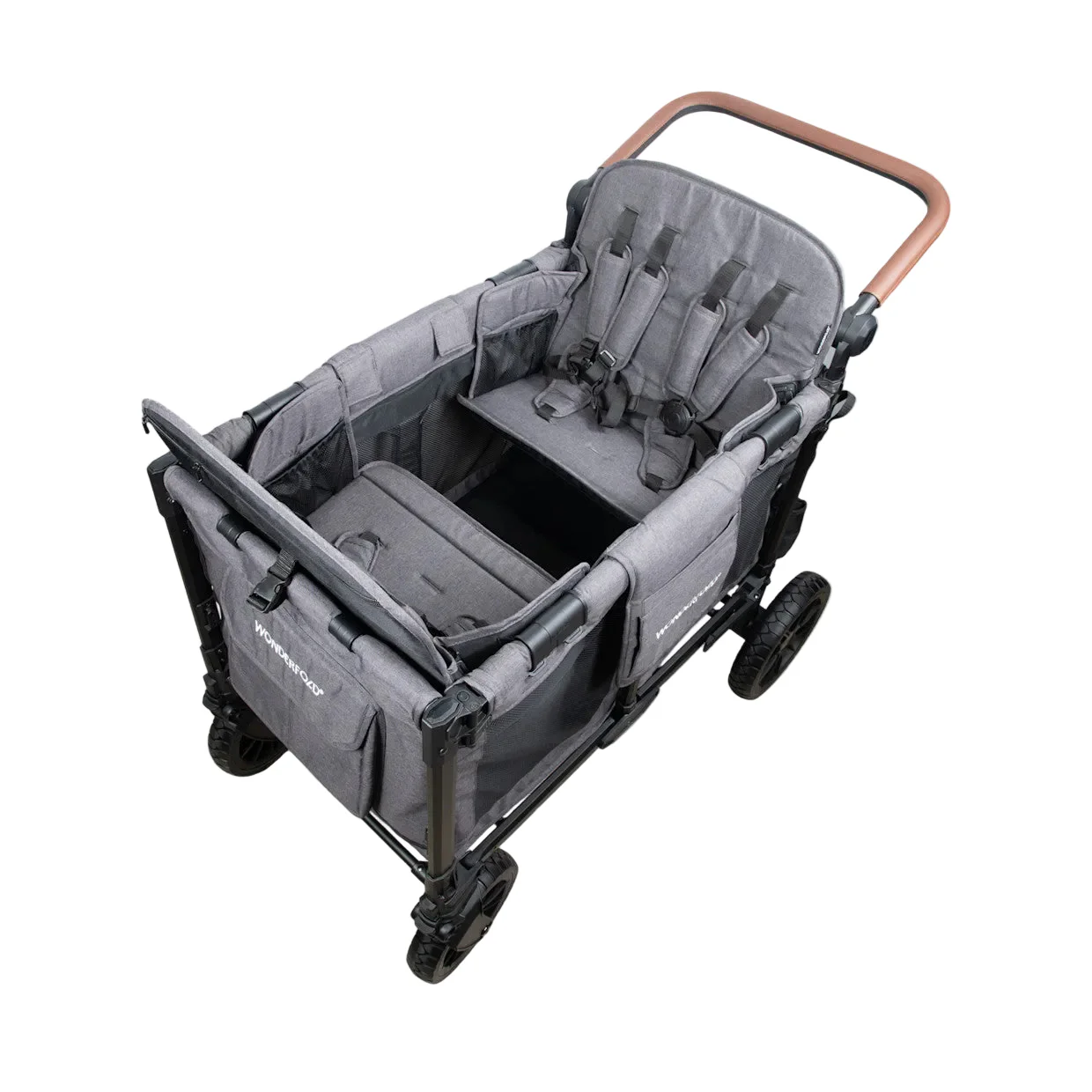 Wonderfold W4 Luxe Pro Stroller Wagon, Charcoal Gray, 2026 - Image 4