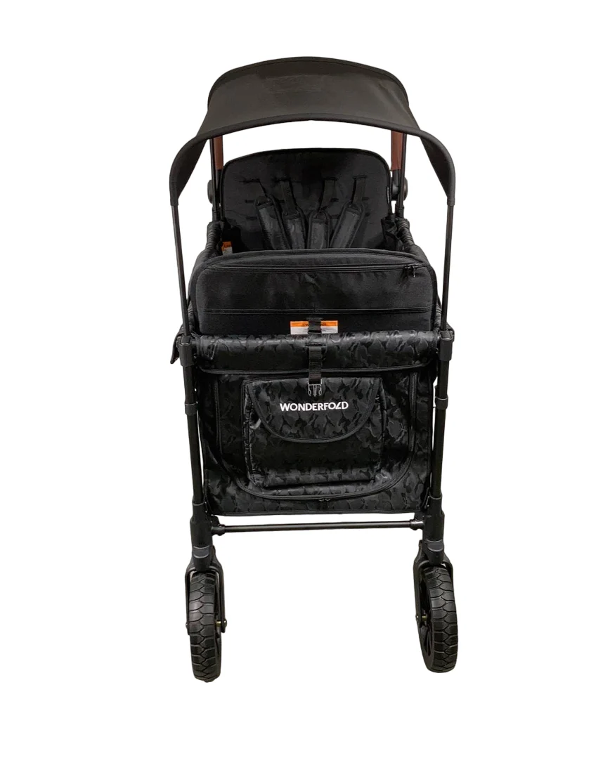 Wonderfold W4 Luxe Quad Stroller Wagon, Elite Black Camo, 2023 - Image 6