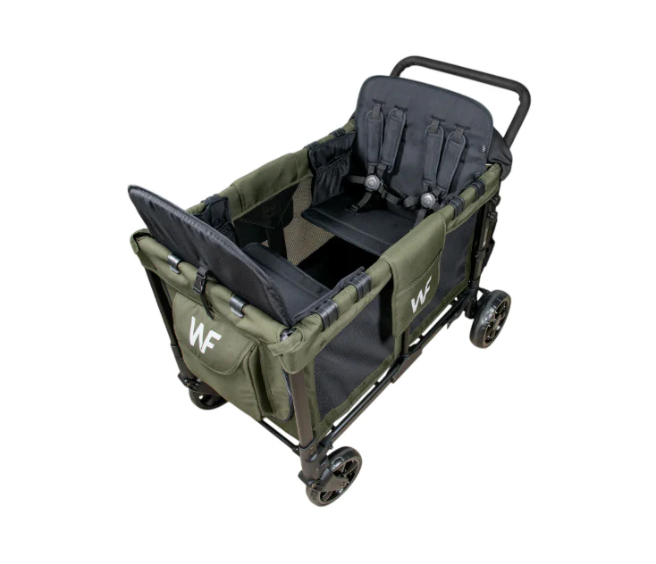 Wonderfold W4 Multifunctional Quad Stroller Wagon, 2025, Dark Olive