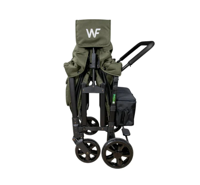 Wonderfold W4 Multifunctional Quad Stroller Wagon, 2025, Dark Olive - Image 2