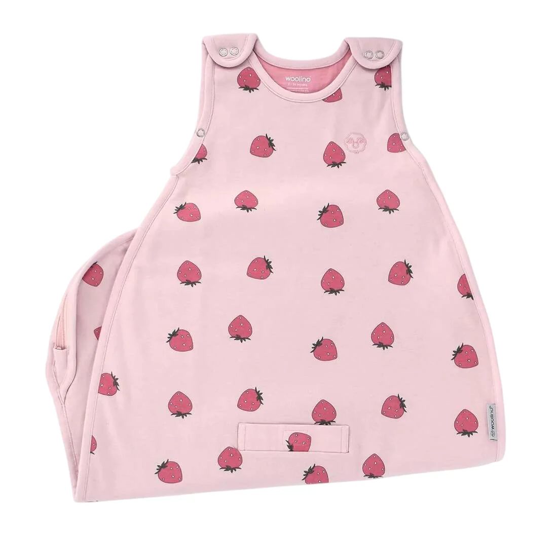 Woolino 4 Seasons Ultimate Sleep Bag, 2-24 months, Baby Strawberry - Image 2