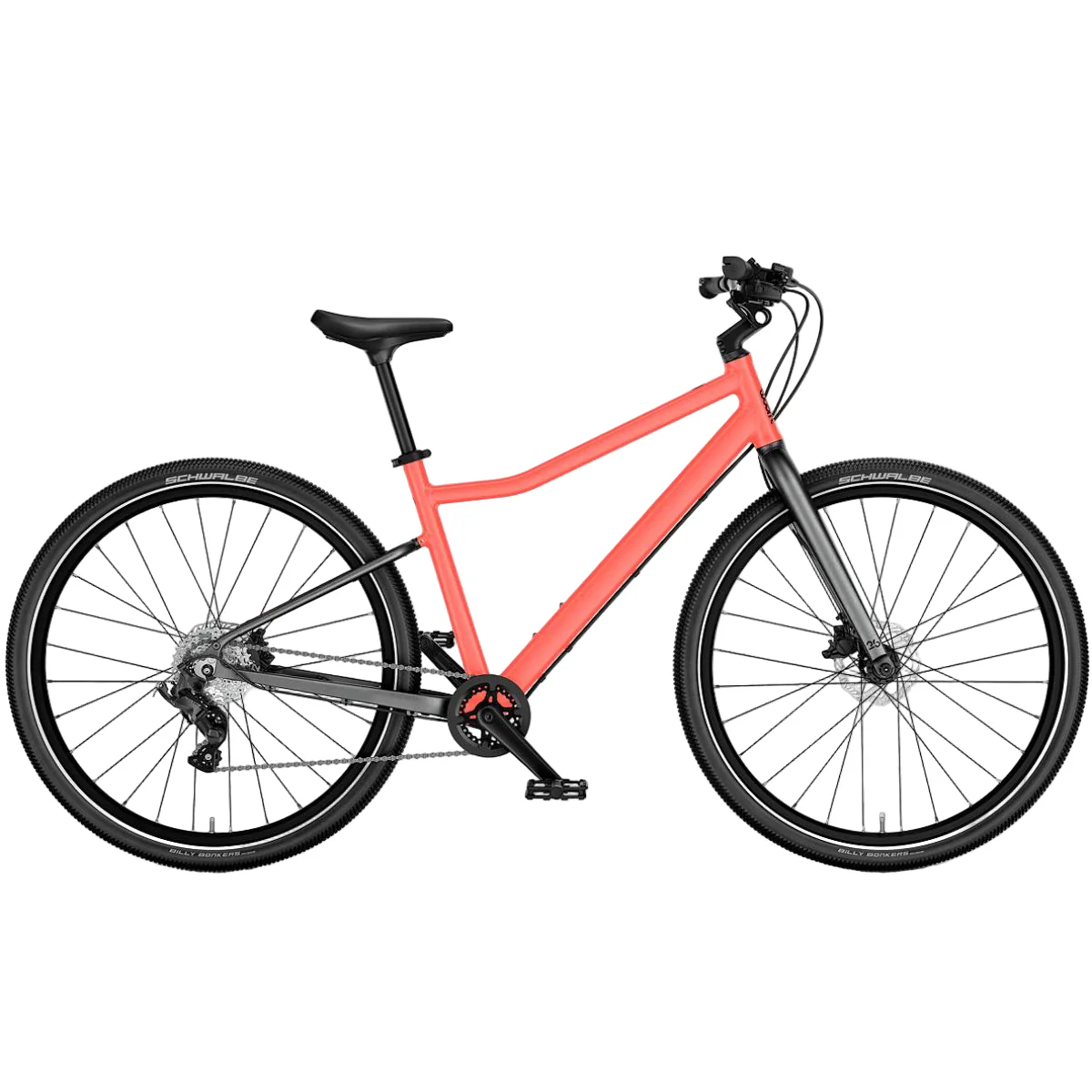 Woom EXPLORE 6 Bike, Neon Coral - Image 2