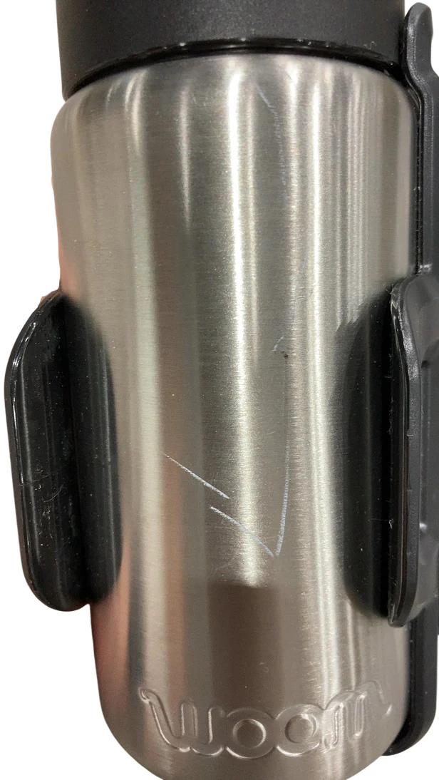 Woom GLUG Stainless Steel Bottle + Bottle Cage, Stainless - Image 3