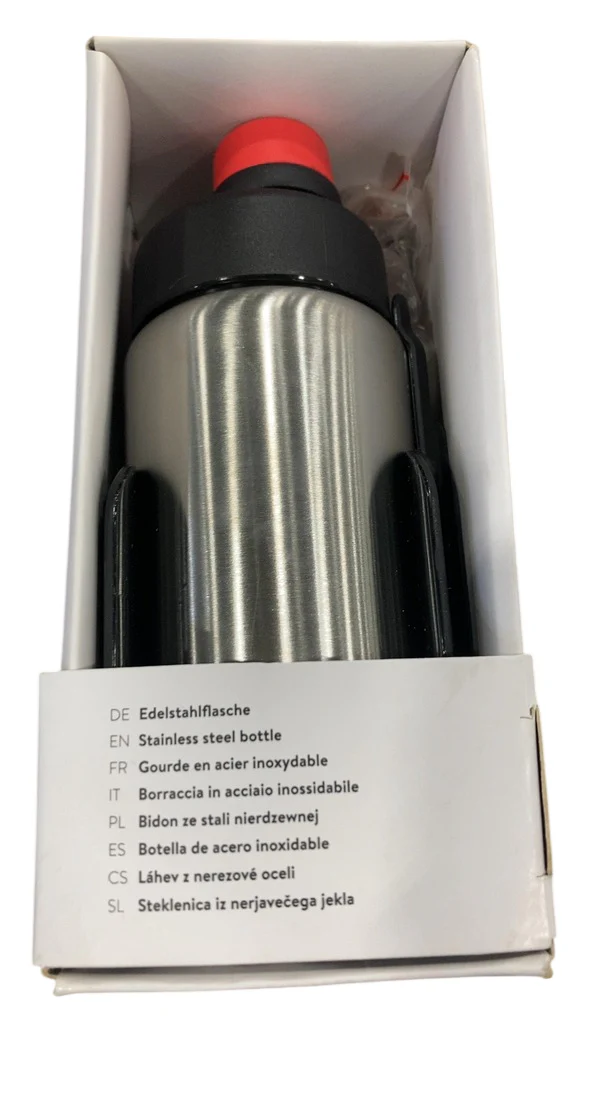 Woom GLUG Stainless Steel Bottle + Bottle Cage, Stainless - Image 3