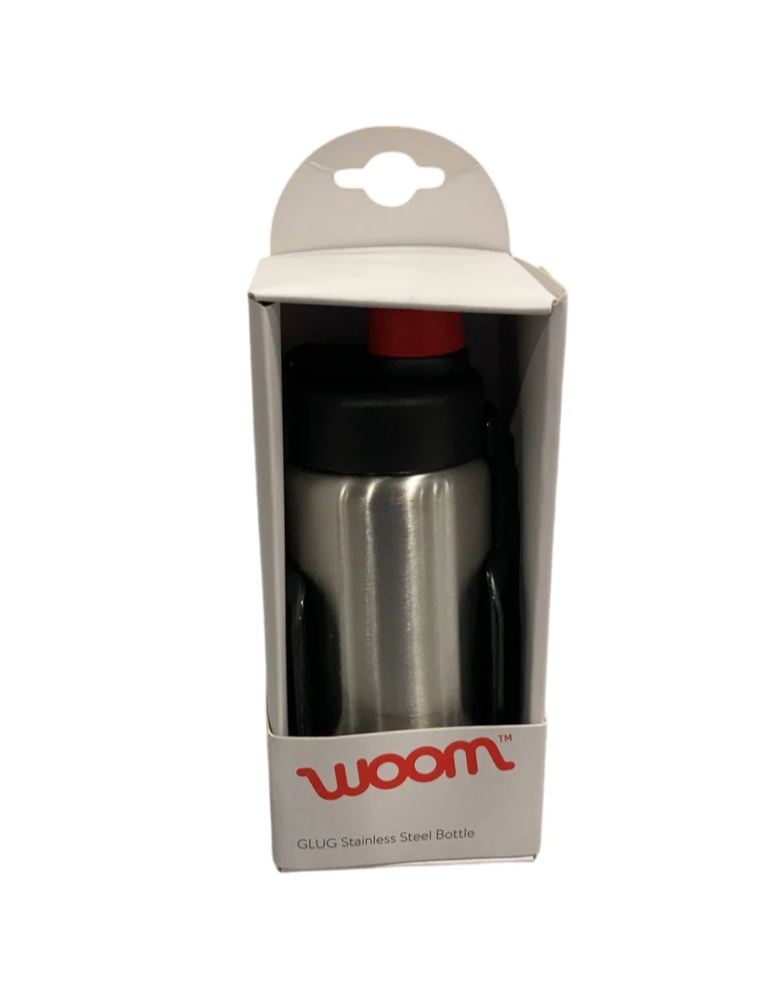 Woom GLUG Stainless Steel Bottle + Bottle Cage, Stainless - Image 3