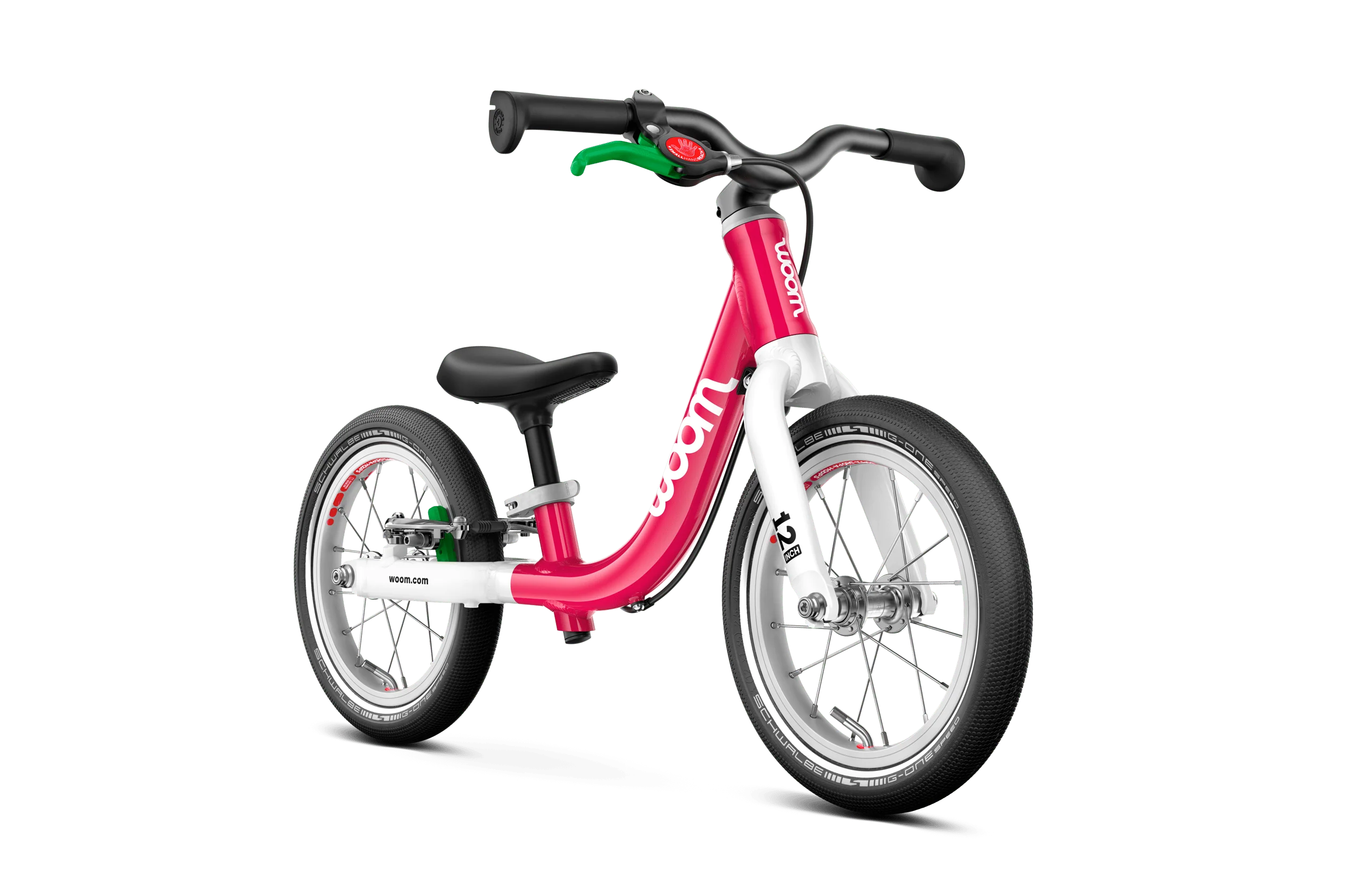 Woom GO 1 Balance Bike, Hot Pink