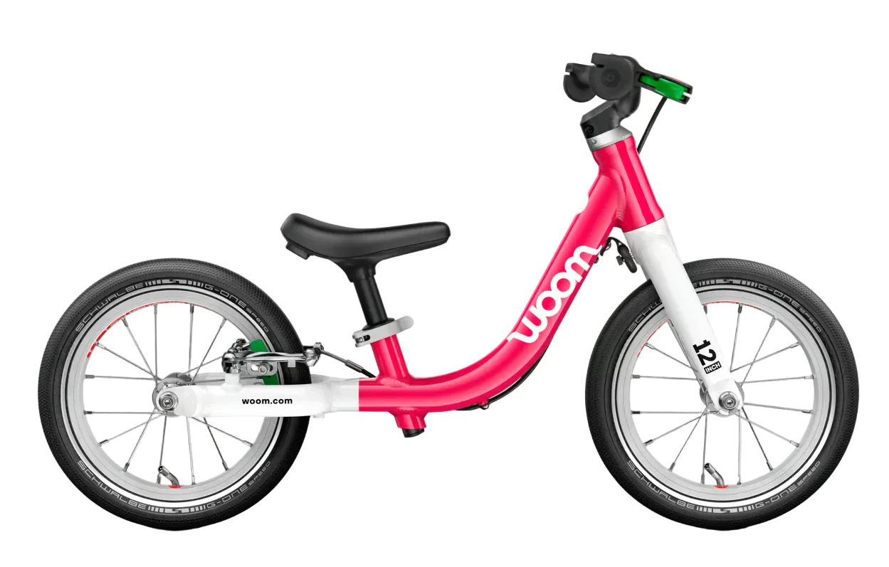 Woom GO 1 Balance Bike, Hot Pink