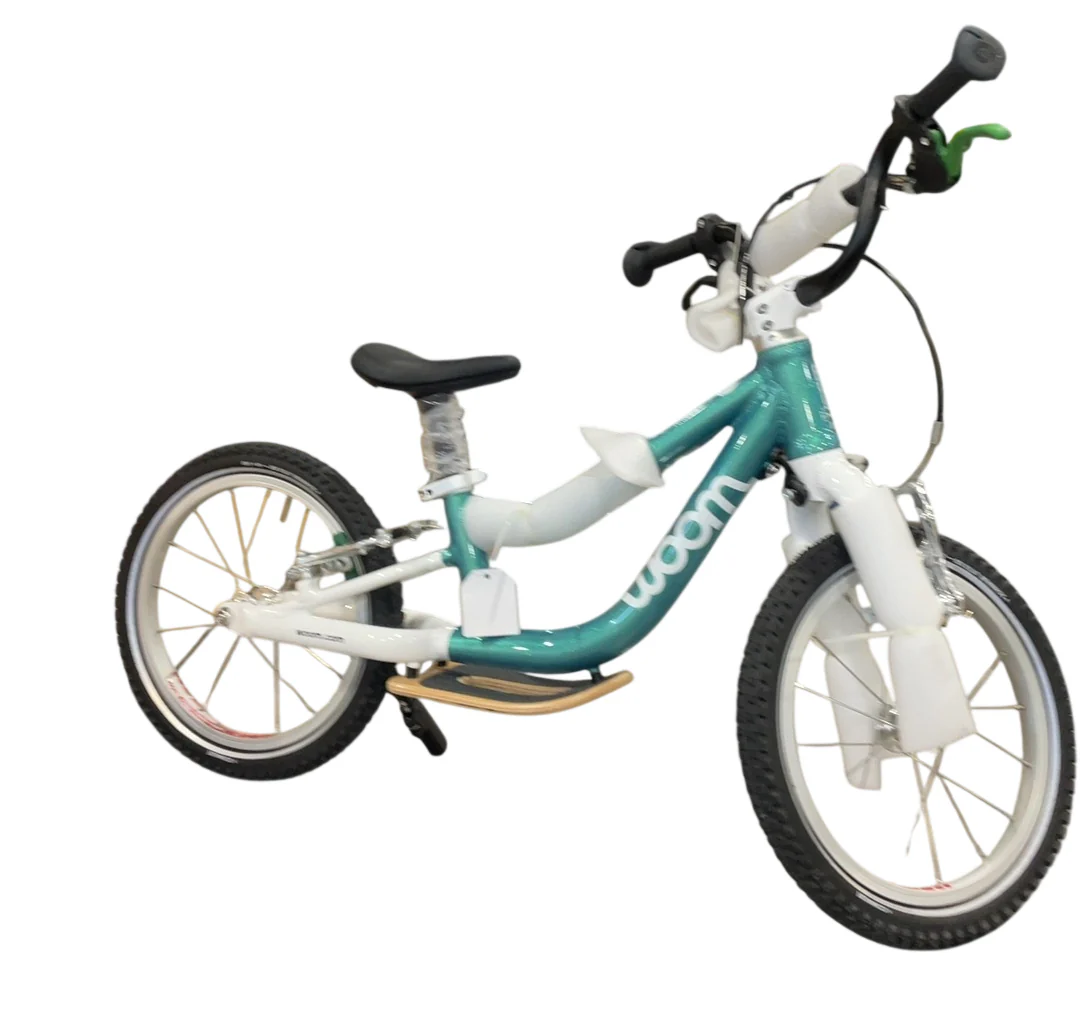 Woom GO 1 Plus Balance Bike, Metalic turquoise - Image 3