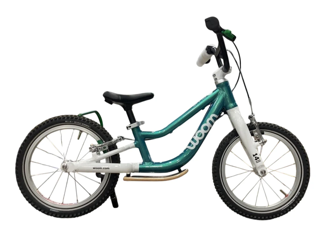Woom GO 1 Plus Balance Bike, Metalic turquoise