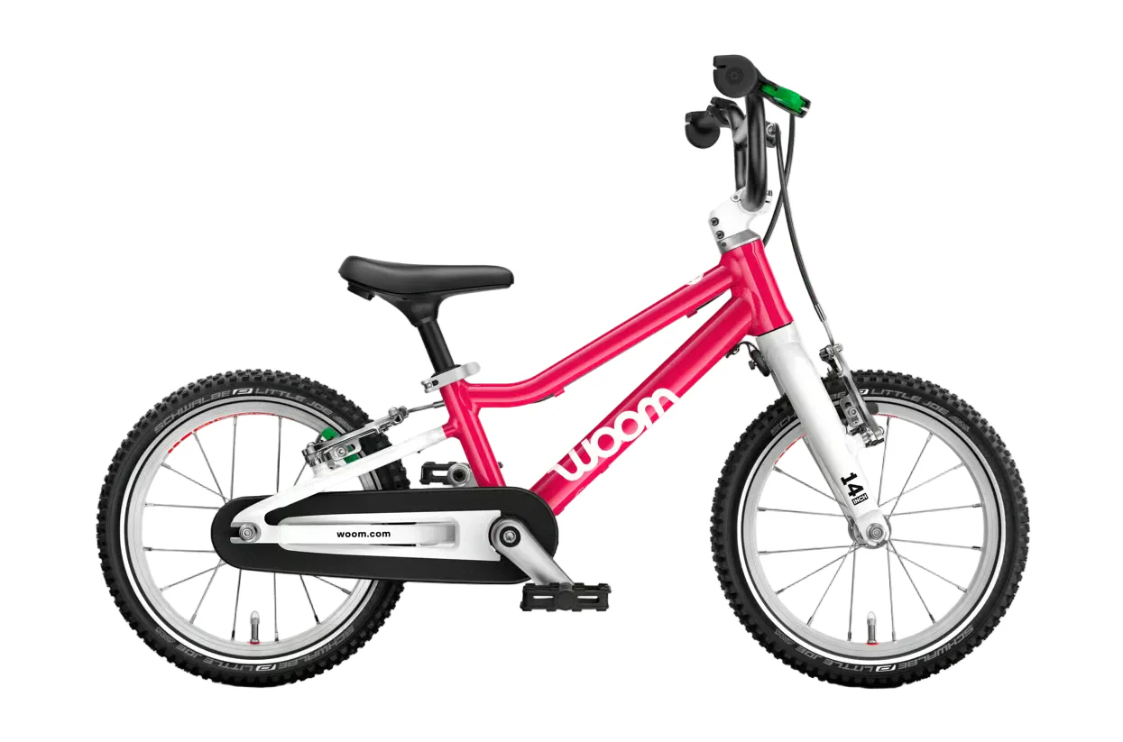 Woom GO 2 Bike- 14”, Hot Pink
