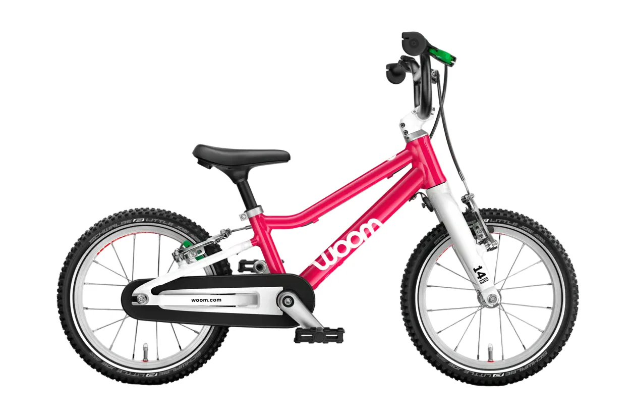 Woom GO 2 Bike- 14”, Hot Pink