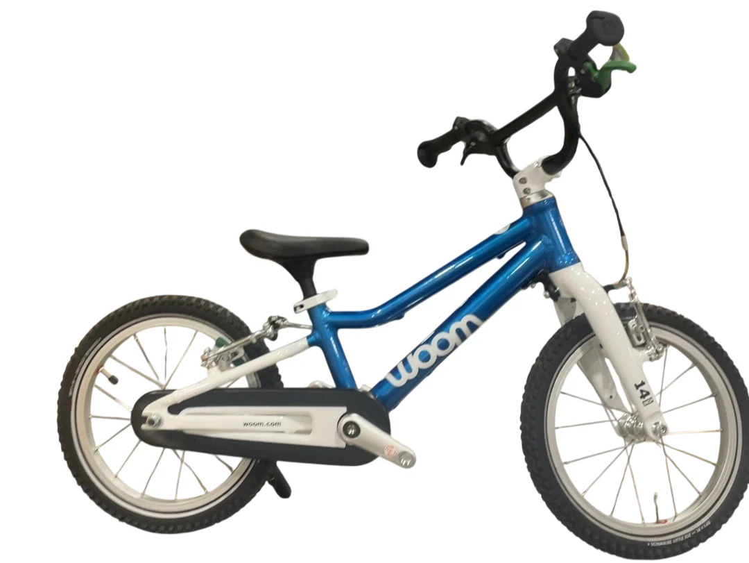 Woom GO 2 Bike- 14”, Metallic Blue