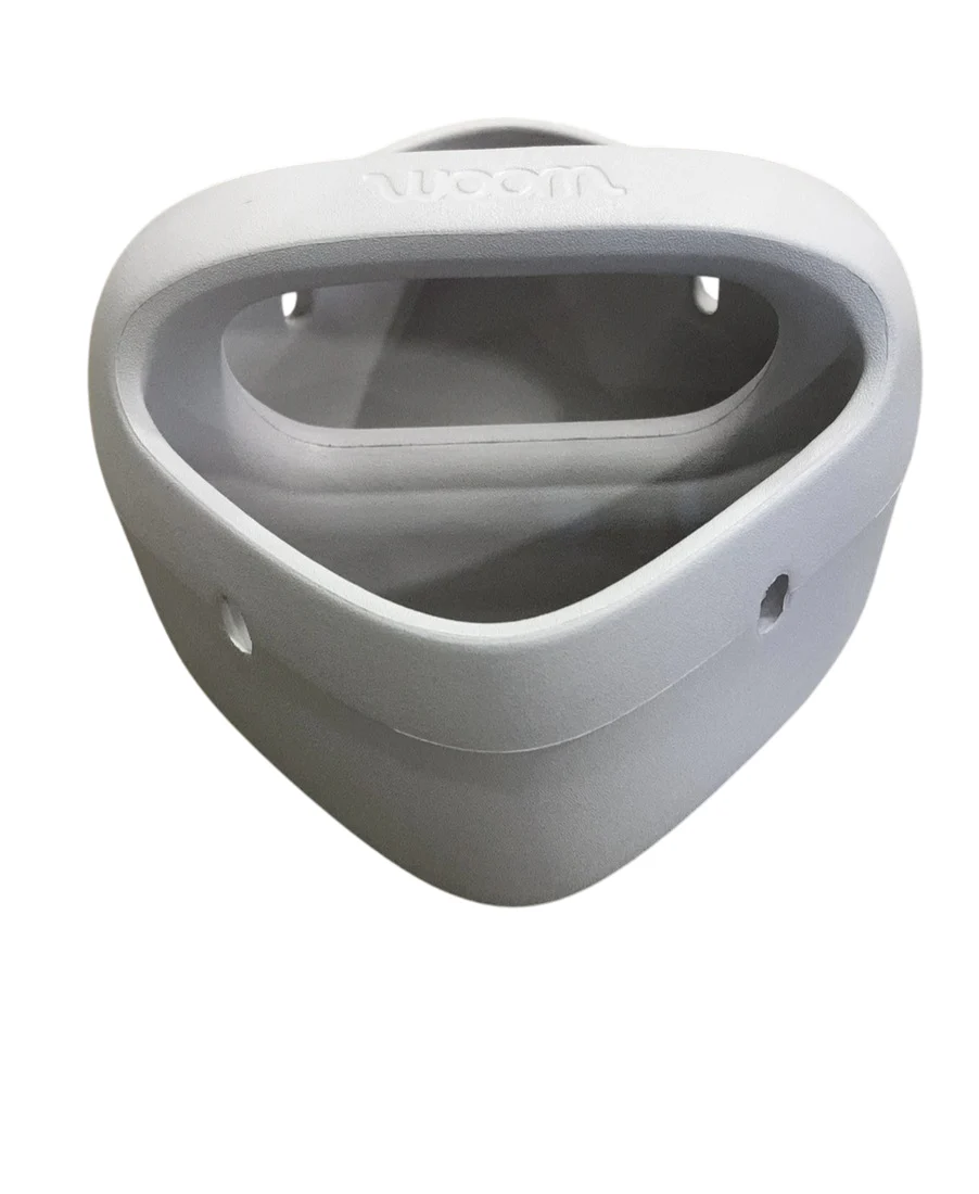 Woom POP Kids' Bike Basket, Pebble Grey