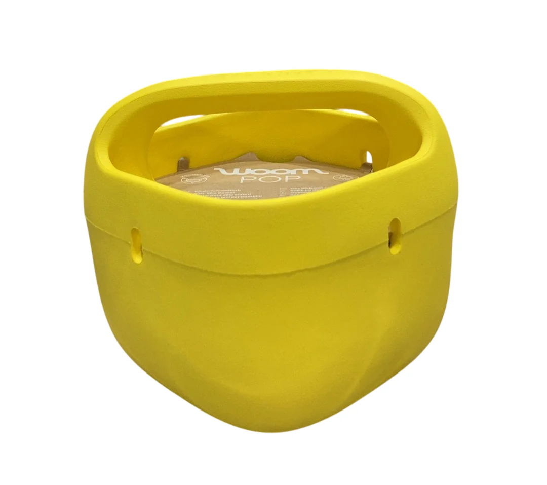 Woom POP Kids' Bike Basket, Banana Yellow - Image 3