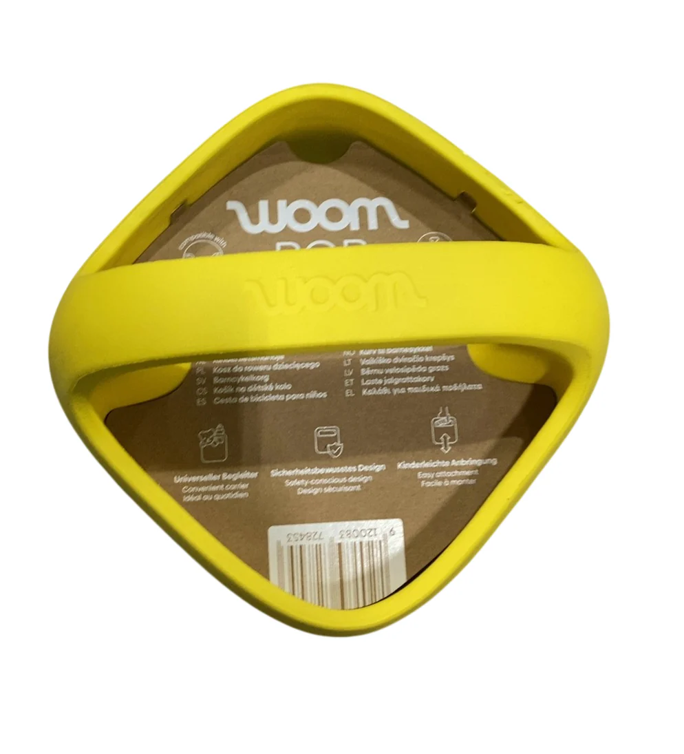 Woom POP Kids' Bike Basket, Banana Yellow - Image 3