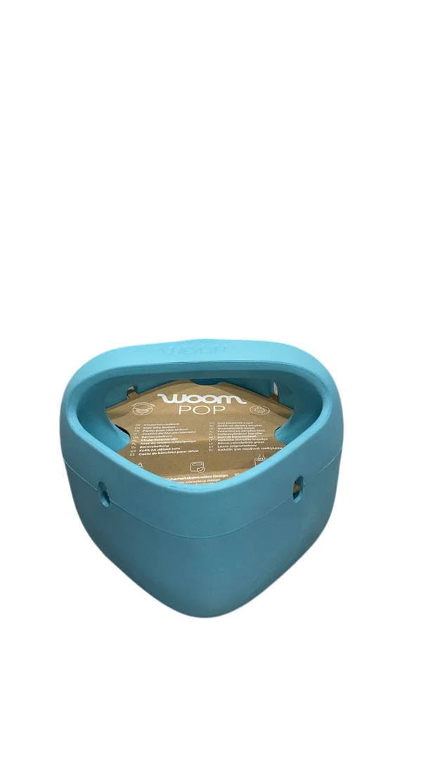 Woom POP Kids' Bike Basket, Bubble Gum Blue - Image 3