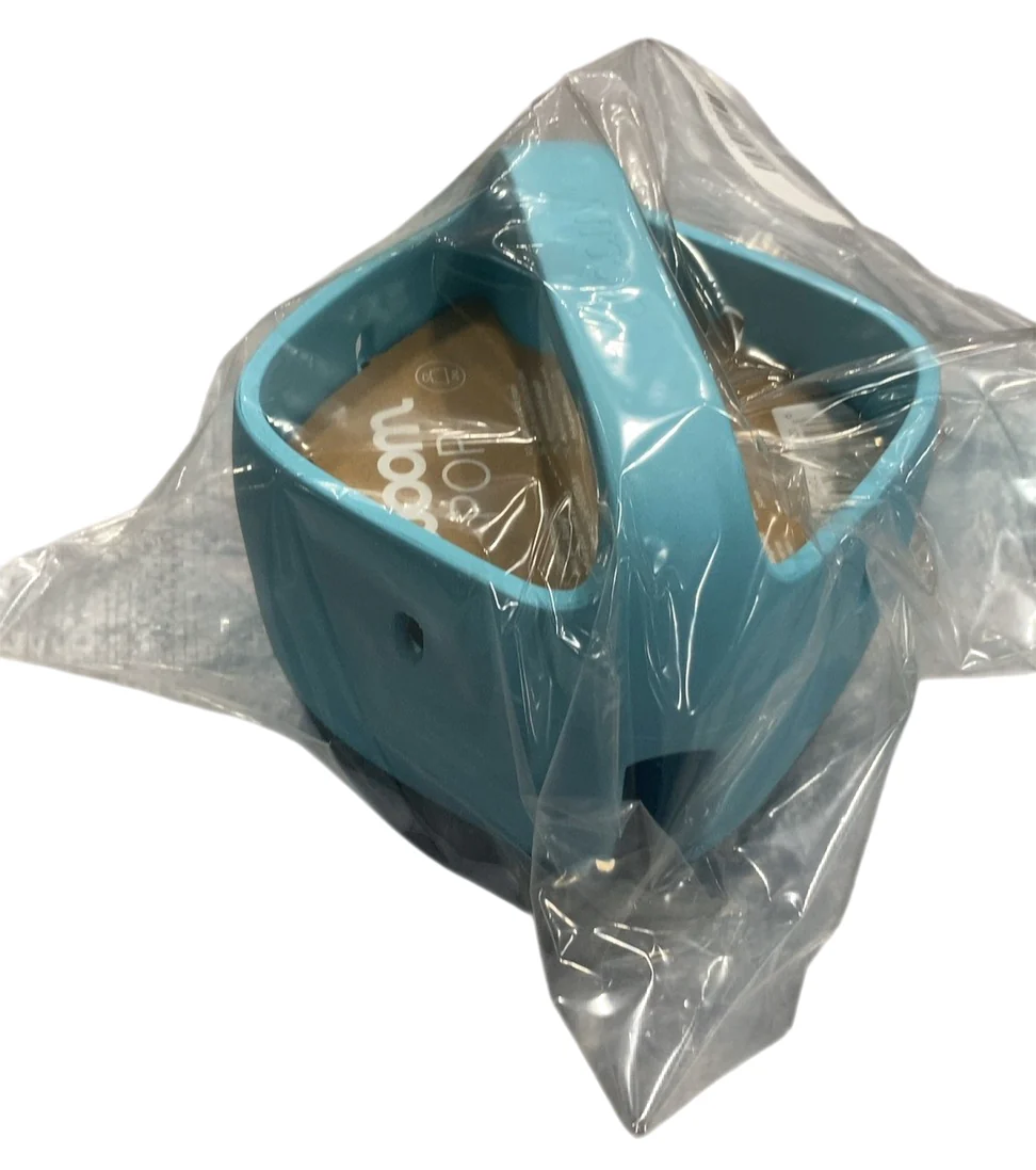 Woom POP Kids' Bike Basket, Bubble Gum Blue - Image 4