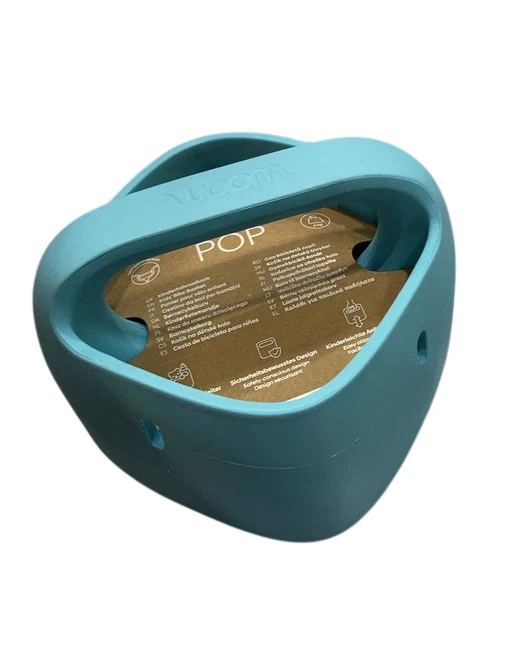 Woom POP Kids' Bike Basket, Bubble Gum Blue - Image 2